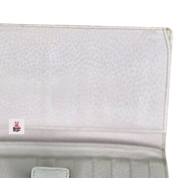 Gucci GG Canvas Continental Wallet with White Leather Trim - Picture 4 of 7